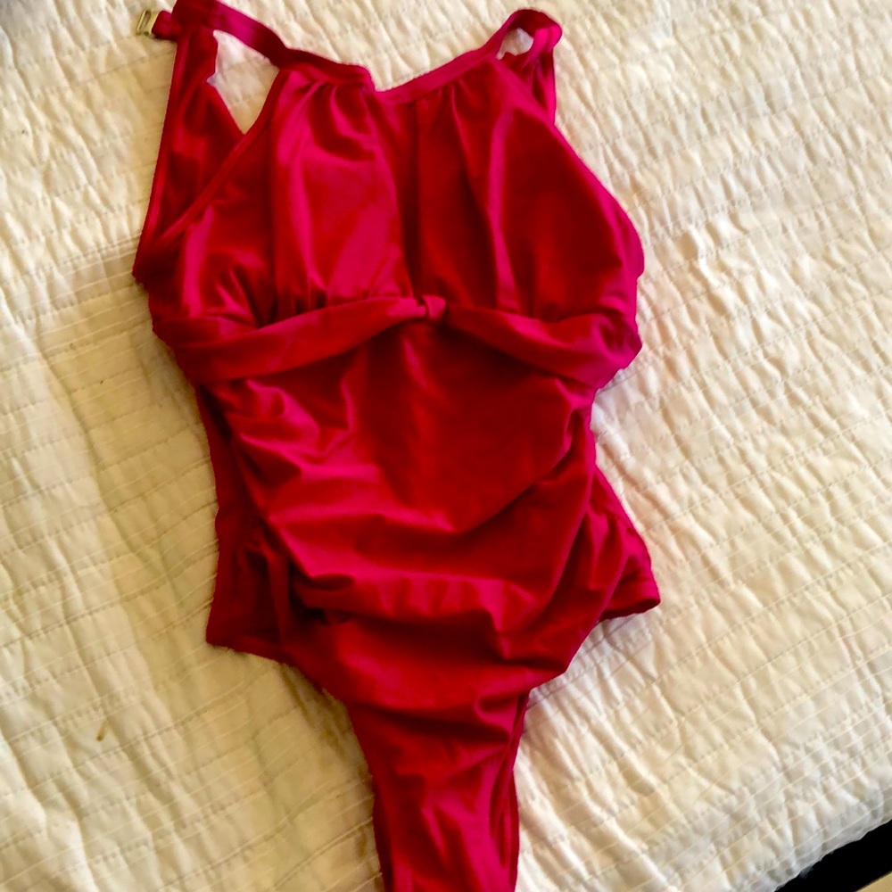 Pink swimsuit